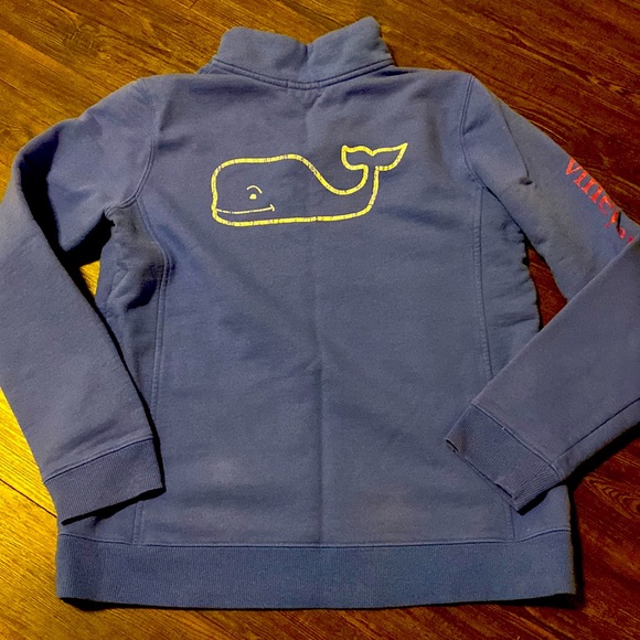 Vineyard Vines Quarter Zip Blue Sweatshirt women’s M - Picture 4 of 4